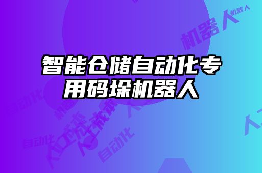 智能倉儲(chǔ)自動(dòng)化專用碼垛機(jī)器人